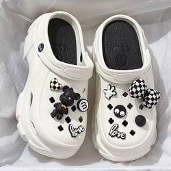 Damen Sommer 2024 Dicke Sohle Rutschfeste Baotou Strandsandalen 40-41