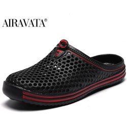Sommer Clogs Hausschuhe Mode Männer und Frauen Garten Freizeit Schuhe rutschfeste Hausschuhe Strand Sandalen 42 schwarz