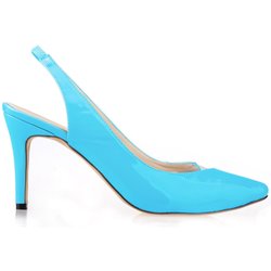 Damen Lackleder Mode High Heels Spitz Korsett Work Pumps Pumps Hochzeitsschuhe 10