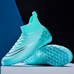 Genagelte Kunstrasen-Fußballschuhe Training Leder Füße Herren- und Damenschuhe genagelt Studenten gebrochene High-Top Teenager und Kinderpreis 40