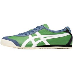 Onitsuka Tiger Mexico 66 Round Toe Lace-Up Leather Lightweight Durable Low-Top Running Shoes Unisex sneaker Green 1183A201-303 42