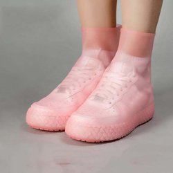 Silikon-Outdoor-Schuhüberzug, Latex-Reit-Regenstiefel-Abdeckung, wiederverwendbar, Staubschutz, wasserdicht, dick, rutschfest, verschleißfest, Fußabdeckungsschutz 34-44