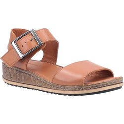 Hush Puppies Damen/Damen Ellie Leder Weite Sandalen 5 UK hellbraun
