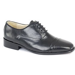 Montecatini Herren-Lederschuhe mit gefalteter Kappe und Oxford-Krawatte 12 UK schwarz