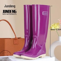 2024 Trendige, vielseitige, wasserdichte Regenstiefel für Damen – langlebig, bequem und warm für Camping und Küche 41-42