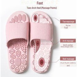 Massage-Akupressur-Hausschuhe für Herren – rutschfeste Sandalen für die Fußtherapie zu Hause, Sommer-PVC-Design 40-41