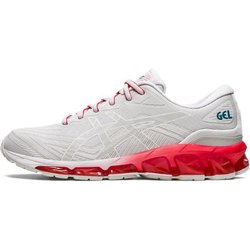 Asics Gel-Quantum 360 7 Bequeme, langlebige, atmungsaktive Low-Top-Laufschuhe für Herren, Sneaker, Weiß, Rot, 1201A698-021 42