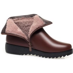 Neue kurze Baumwollstiefel für Damen im Herbst/Winter 2024, plus Samt, Martin-Stiefel aus Leder für mittleres und älteres Alter. 37