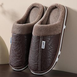 Hausschuhe Weiche Hausschuhe Anti-Schlupfschuhe Indoor Für Männer und Frauen Winterschuhe 42-43 kaffeebraun