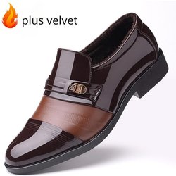 All Seasons Bright Leather Overshoes Business Dress Herren Lederschuhe 42