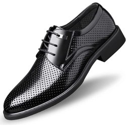 Frühling Große Größe Low-Top Herrenschuhe Herren Innen Erhöhte Formale Business Hohl Lederschuhe Herren Leder Hochzeitsschuhe Bräutigam Schuhe 38