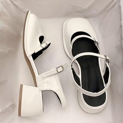 Nicht-slip Runde Kappe Sandalen Schuhe Damen Casual Sommer Hohl Strand Elegante Schuhe Koreanische Mode Party Schuhe Frau Design 40 weiß
