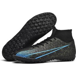 35-47 Herren-Fußballschuhe, TF-Gummi, weiche Sohle, gebrochene Nägel, Damen-Profi-Kunstrasen-Trainingsschuhe, Kinder-Fußballschuhe 41 schwarz