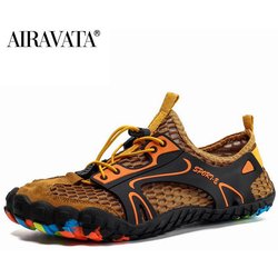 Atmungsaktive Wasserschuhe für Herren, Klettern, Wandern, Upstream-Schuhe, Outdoor-Strand-Schwimmschuhe, Barfuß-Turnschuhe 40 braun