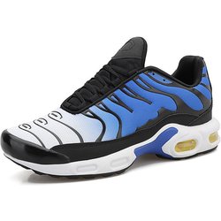 Trendige, atmungsaktive Lauf- und Freizeitschuhe mit Luftpolster für den Frühling für Herren aus Mesh, große Größen erhältlich EU 44