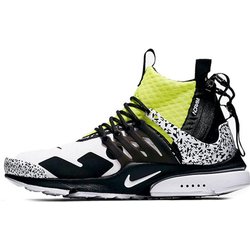 Acronym x Nike Air Presto Mid Dynamic Yellow Unisex-Sneaker Weiß Dynamic-Yellow-Schwarz AH7832-100 41
