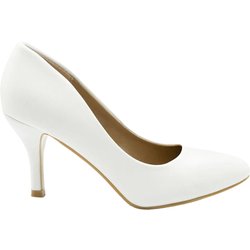 Wo ist das von Paola PU-Pumps mit mittelhohem, spitzem Absatz für Damen/Damen? 7 UK weiß