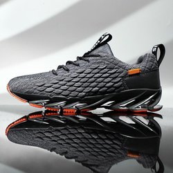 Mode-Trend Blade Running Herrenschuhe Männer Casual Männliche Turnschuhe Frauen Sport Zapatos De Mujer Hombre Plus Größe 46 Zapatillas Sneaker 46 grau