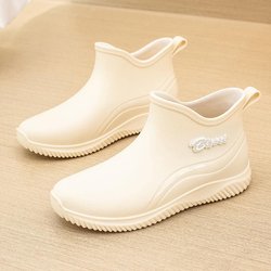 Leichte, wasserdichte, rutschfeste, kurze Unisex-Gummistiefel – modischer koreanischer Stil 39