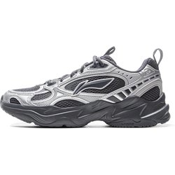 Li Ning Meteor 2K Klassische Mode Vielseitig Retro Bequem Stoßdämpfend Rutschfest Abriebfest Low Top Dad Schuhe Herren Sneaker AGCV113-3 43