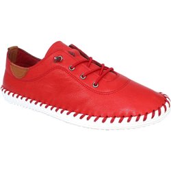 Lunar Damen/Damen St Ives Leder Plimsolls 3 UK