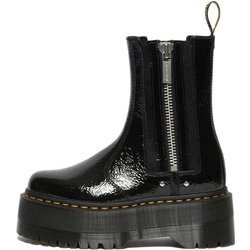 DR. Martens Leder Lackleder Dicke Sohle Kurze Chelsea Boots Damenstiefel Schwarz 27796001 43