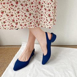 Sommer Shallow Mouth Jelly Sandalen Damen Flacher Boden Spitze Weiche Sohle Lässige Koreanische Kunststoff-Outwear Low-Top-Arbeitsschuhe 41 blau