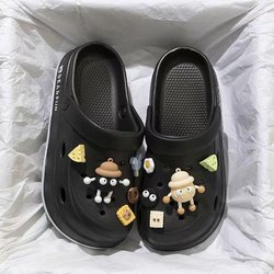 Sommer Cartoon Slip-On Outdoor Hausschuhe: Rutschfeste Baotou-Strandschuhe mit dicken, weichen Sohlen 38-39