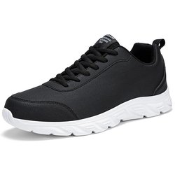 Leichte wasserdichte Jogging-Herrenschuhe für Herren, Sport, Freizeit, Outdoor, Fitnessschuhe 46 schwarz/weiß