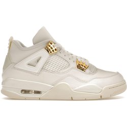Air Jordan 4 Retro Metallic Gold Damen Sneakers Creme Segel Schwarz AQ9129-170 41