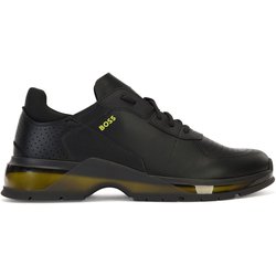 Boss Herren Netroit Leder Laufschuhe 6 UK schwarz