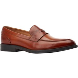 Base London Herren Kennedy Leder Slipper Loafers 6 UK
