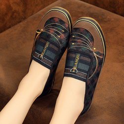 Damenschuhe Old Beijing Bequeme rutschfeste Rindersehnensohle Gummi Damenschuhe Tanzschuhe Mittleren Alters und Ältere Frauen Mutter Einzelschuh 41 grün