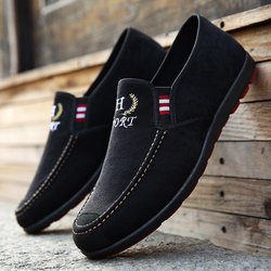 Sommer Männer Loafer Schuhe Mode Erbsen Fahren Schuhe Männer Turnschuhe 44 schwarz