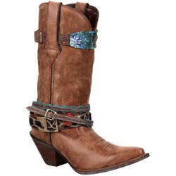 Durango Damen/Damen Crush Lederriemen Mid-Calf Cowboy Stiefel 3 UK braun