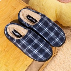 Hausschuhe Herren Niedliche Baumwollhausschuhe Indoor Haus Damen Winterschuhe Größe 36-49 48-49 blau