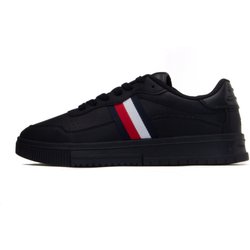 Tommy Hilfiger Supercup Lederschuhe FM0FM04824 Größe 41 41 schwarz