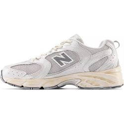 New Balance 530 Silver Moonbeam Distressed Unisex Sneaker Weiß Silber-Metallic MR530VS 37.5