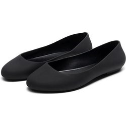 Damen Sandalen Sommer Schwarz Mode PVC Material Kristall Jelly Gum Schuhe Flacher Absatz Flache Abdeckung Fuß Rutschfeste Regenstiefel 40