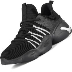 Leichte Sicherheitsschuhe Damen Herren Arbeitsschuhe Pannensichere Sicherheitsstiefel Herren Stahlkappenschuhe Arbeitsturnschuhe Herren Sicherheitsschuhe 37 schwarz