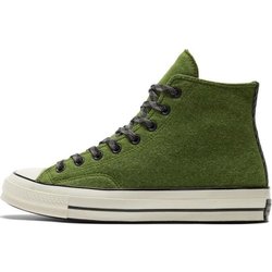 Converse Chuck 70 High Flanell Grün Unisex Sneaker Schwarz A04284C 48