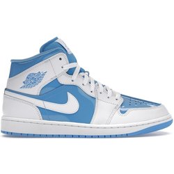 Air Jordan 1 Mid Legend Blue Unisex-Sneaker Weiß FZ2142-114 43