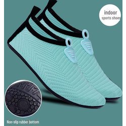 Rutschfeste Indoor-Fitnessschuhe mit weicher Sohle für Yoga, Tanzen, Seilspringen und Laufbandtraining L (38-39 EU)