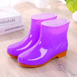 Niedrige Röhre Regen Stiefel Wasserdichte Schuhe Gummi Schuhe Überschuhe Wasser Stiefel Frauen Mode Erwachsene Rutschfeste Kurze Regen Stiefel 39