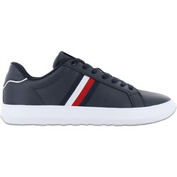 Tommy Hilfiger Corporate Leather Cup Stripes - Herren Schuhe Blau FM0FM04732DW5 ORIGINAL EU 42 UK 8 blau