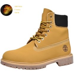 Fashion Classic Fashion Braune Arbeitsstiefel Herren Damen Hochwertige Lederstiefeletten Große Größe 46 Herren Plateaustiefel mit Schnürung Botas Hombre 40