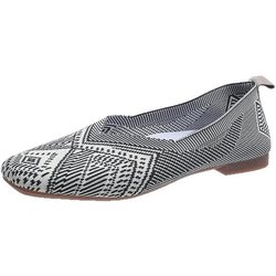 Slip-on-Slipper mit flachem Netzstoff, geschlossene Zehenpartie, Ballerinas für Damen, Pumps, Damen-Bootsschuhe mit weichem Boden 38 graue
