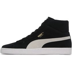 Puma Suede Mid 21 Black Unisex Sneakers White Green 380205-01