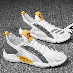 Herrenschuhe Frühling und Sommer Atmungsaktive Deodorant-Mesh-Schuhe Student Trend All-Match-Sport-Freizeitschuhe Herren-Flugschuhe 43