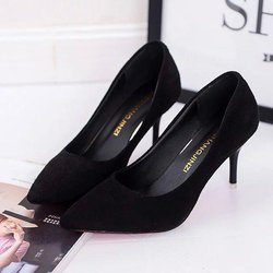 2024 Damenschuhe Spitzschuh Pumps Lackschuhe High Heels Bootsschuhe 35-42 38 schwarz